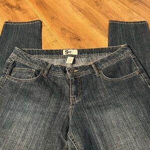 SO Women's Denim Straight Leg Jeans
